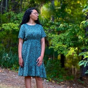 SHEIN all over print dress